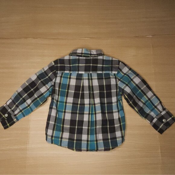 Toddler Boys Plaid And Denim Look Long Sleeve Button Down Bundle 2T - Picture 7 of 10